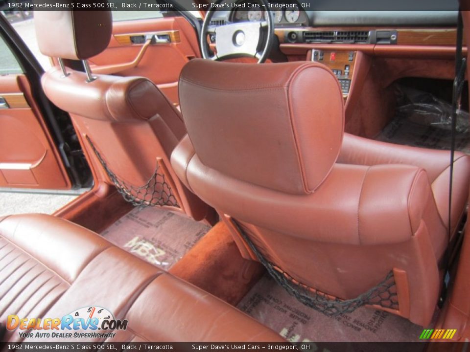 1982 Mercedes-Benz S Class 500 SEL Black / Terracotta Photo #23