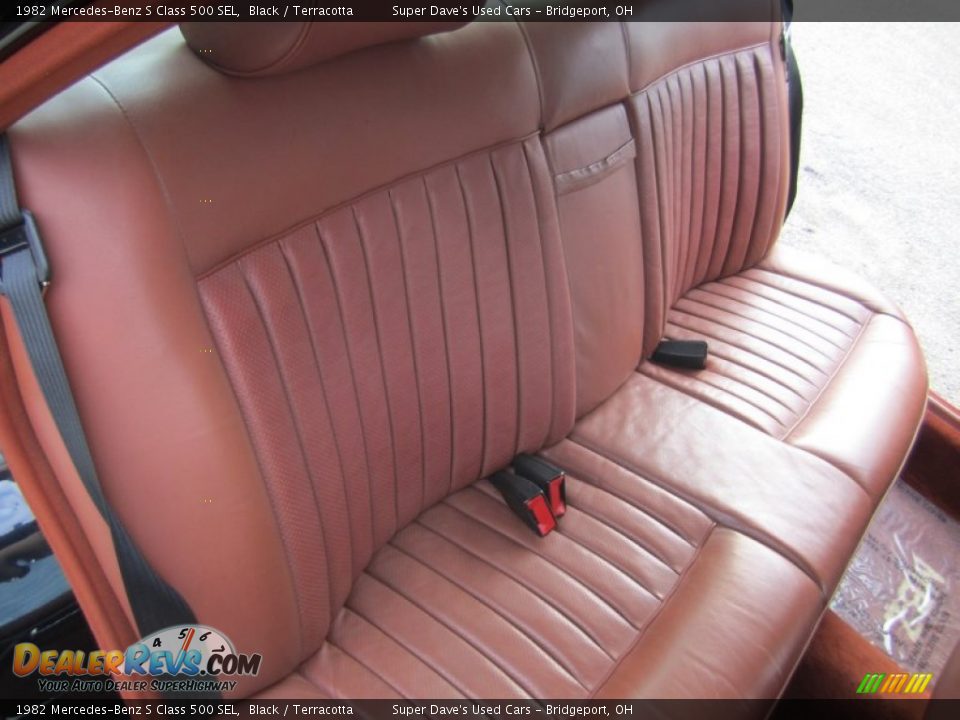 1982 Mercedes-Benz S Class 500 SEL Black / Terracotta Photo #24