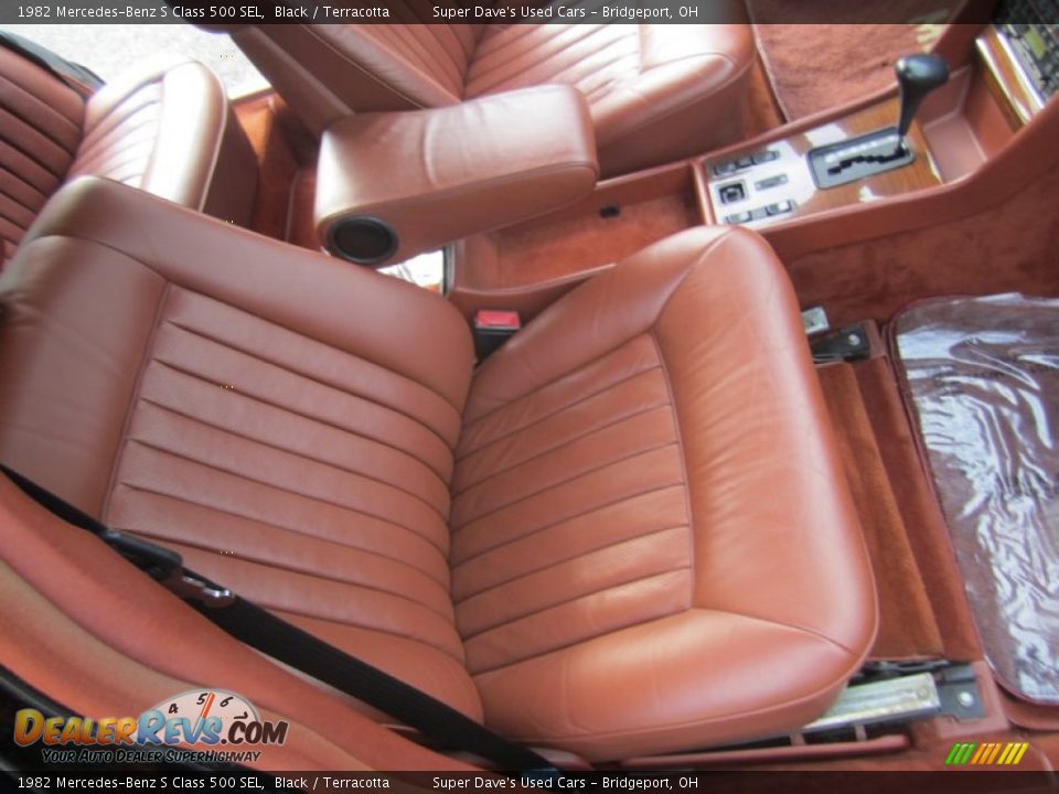 1982 Mercedes-Benz S Class 500 SEL Black / Terracotta Photo #27