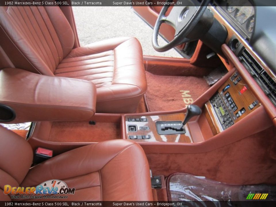 1982 Mercedes-Benz S Class 500 SEL Black / Terracotta Photo #29