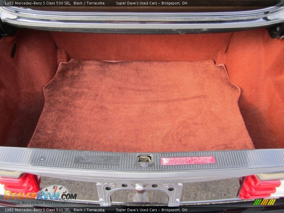 1982 Mercedes-Benz S Class 500 SEL Black / Terracotta Photo #31