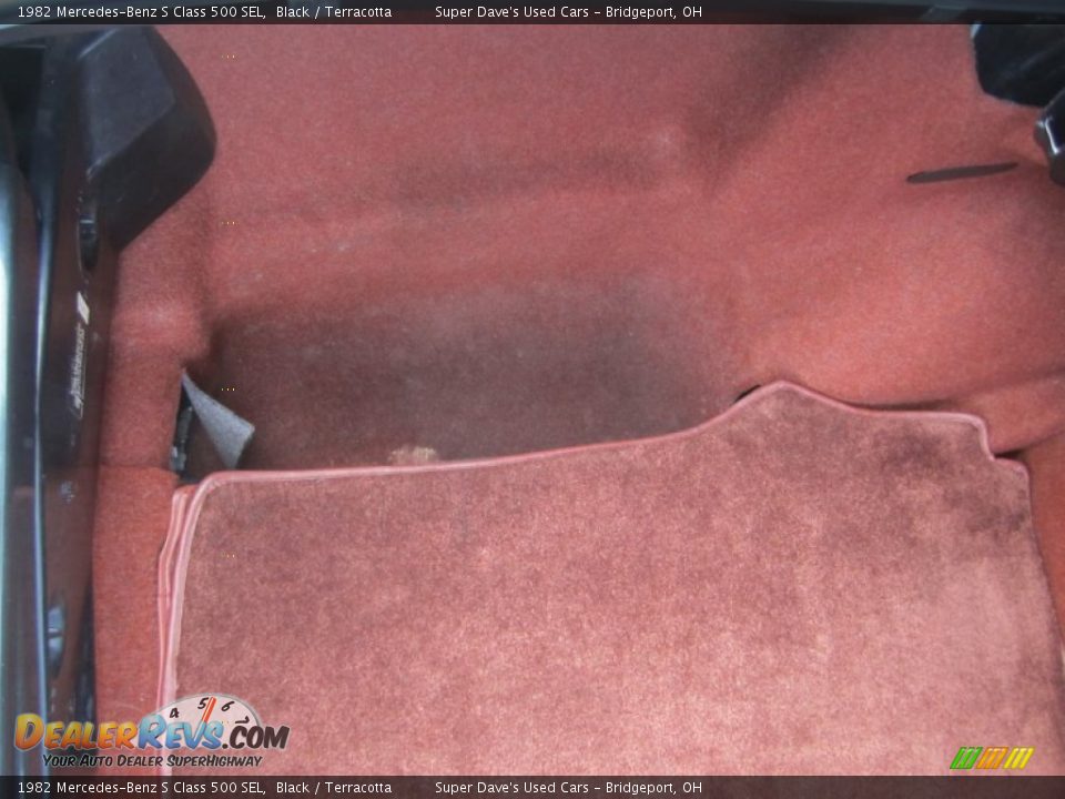 1982 Mercedes-Benz S Class 500 SEL Black / Terracotta Photo #33