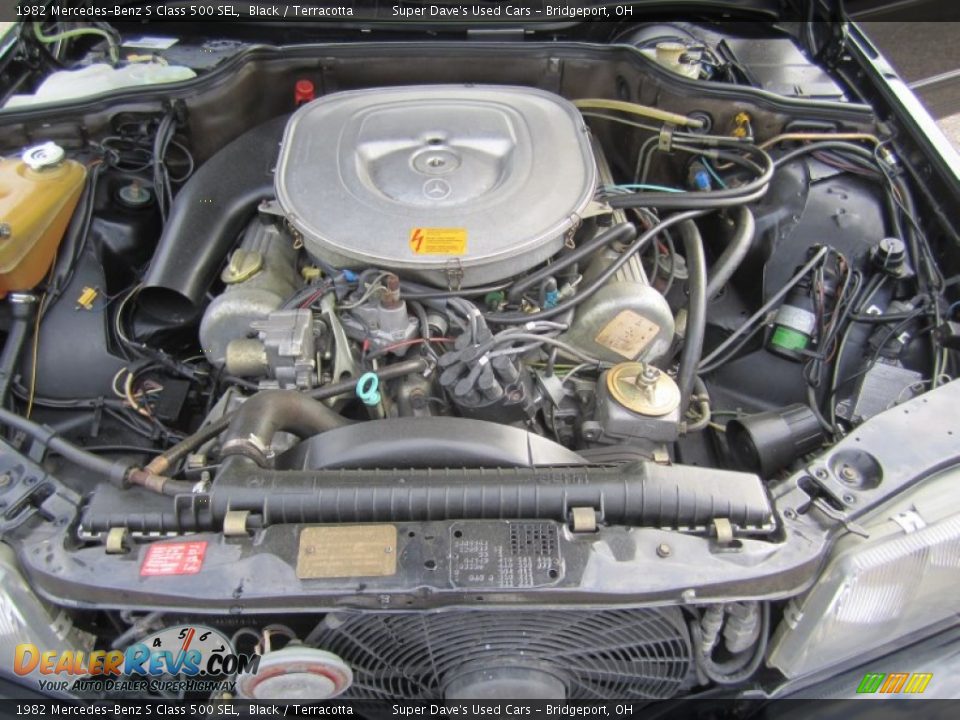 1982 Mercedes-Benz S Class 500 SEL Black / Terracotta Photo #34