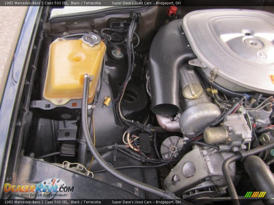 1982 Mercedes-Benz S Class 500 SEL Black / Terracotta Photo #35