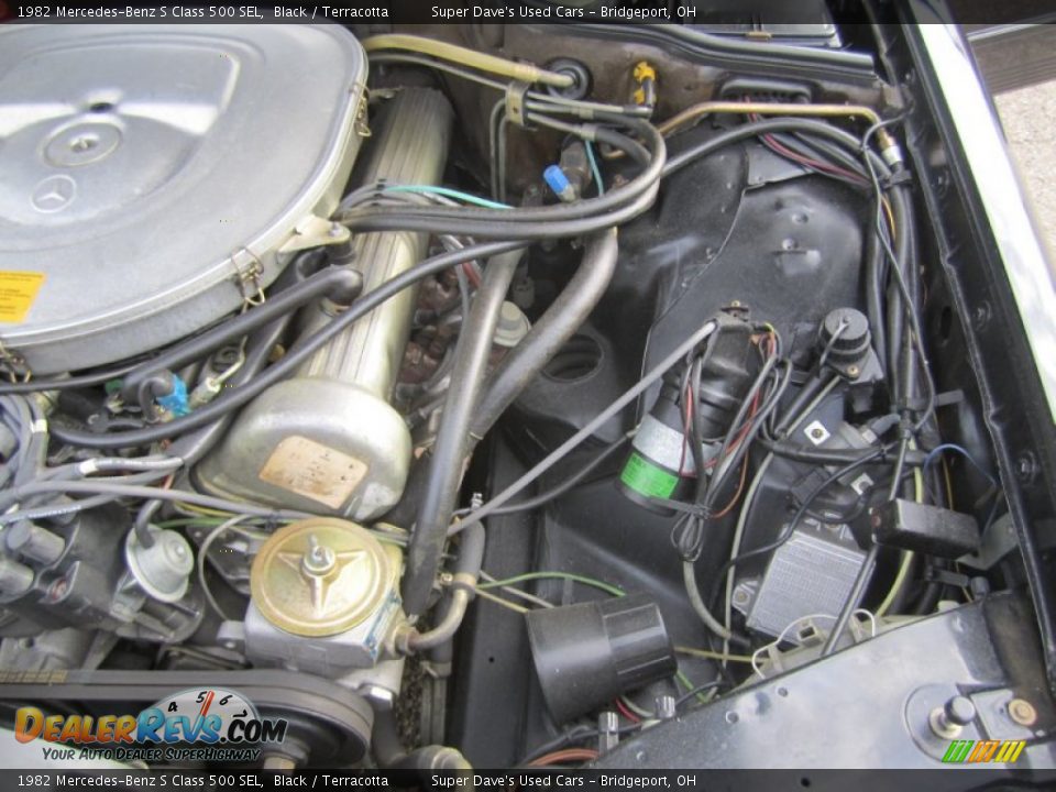 1982 Mercedes-Benz S Class 500 SEL Black / Terracotta Photo #36