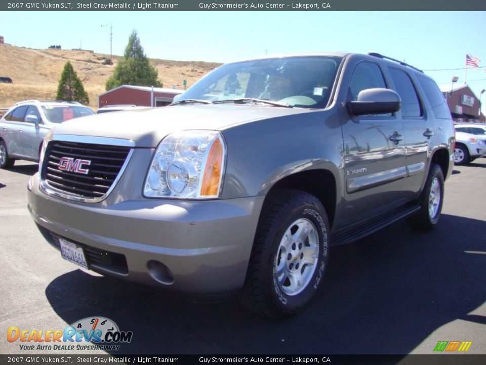 2007 GMC Yukon SLT Steel Gray Metallic / Light Titanium Photo #3