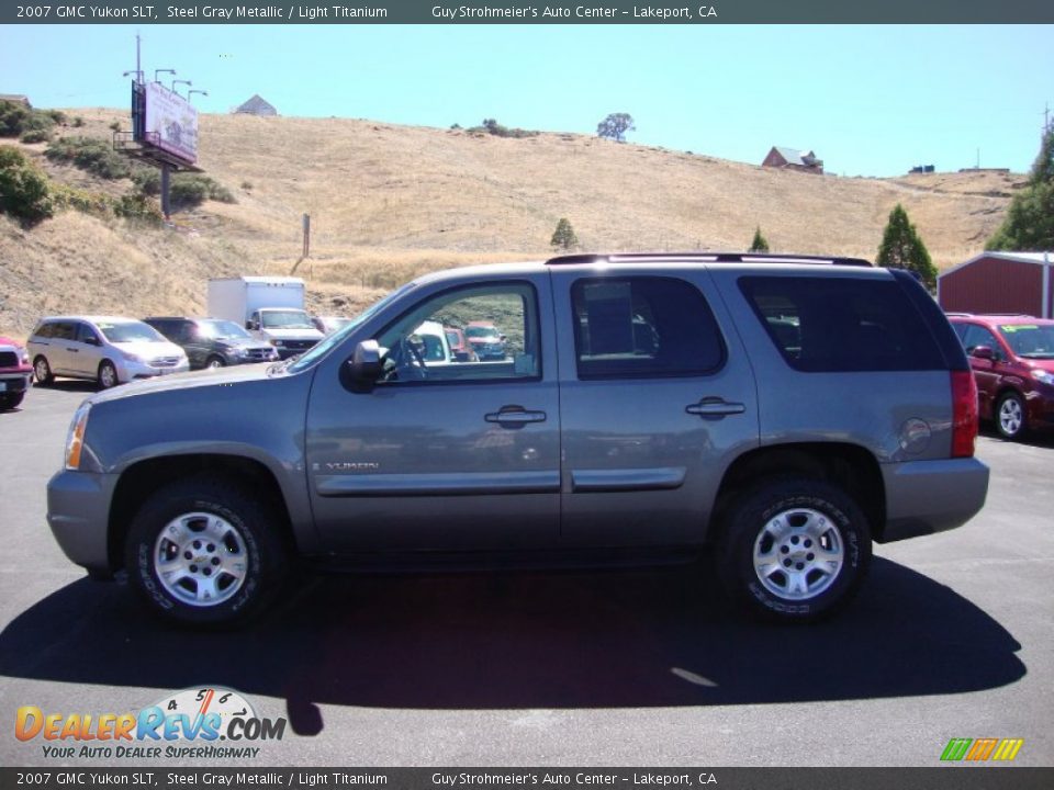 2007 GMC Yukon SLT Steel Gray Metallic / Light Titanium Photo #4
