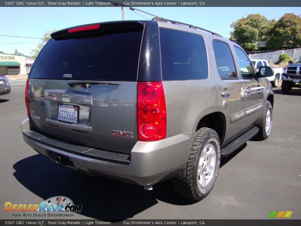 2007 GMC Yukon SLT Steel Gray Metallic / Light Titanium Photo #7