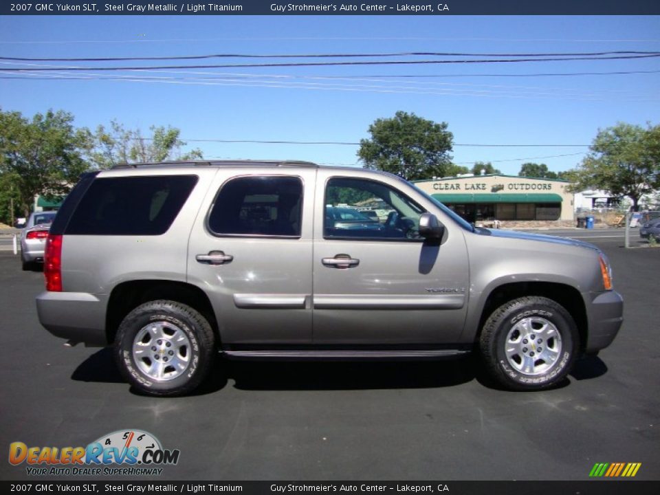 2007 GMC Yukon SLT Steel Gray Metallic / Light Titanium Photo #8