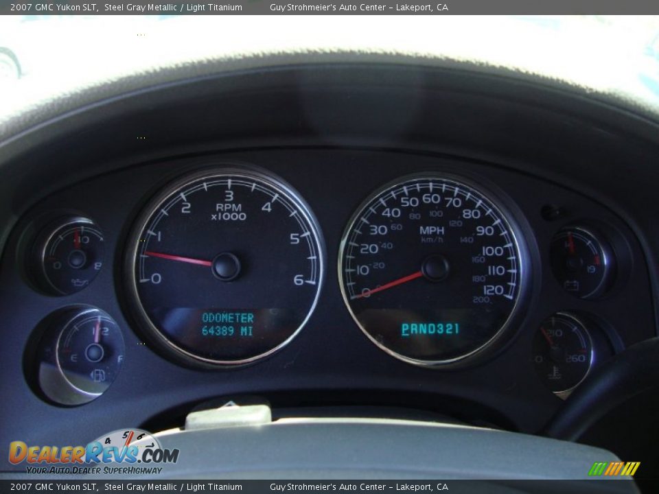 2007 GMC Yukon SLT Steel Gray Metallic / Light Titanium Photo #12