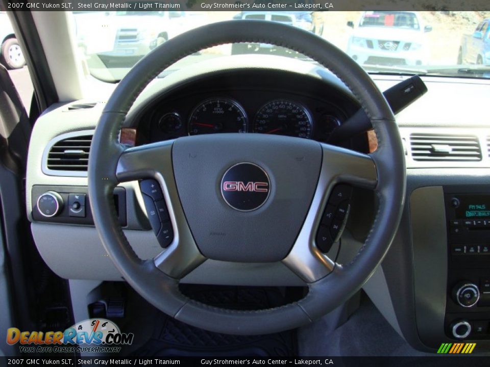 2007 GMC Yukon SLT Steel Gray Metallic / Light Titanium Photo #13
