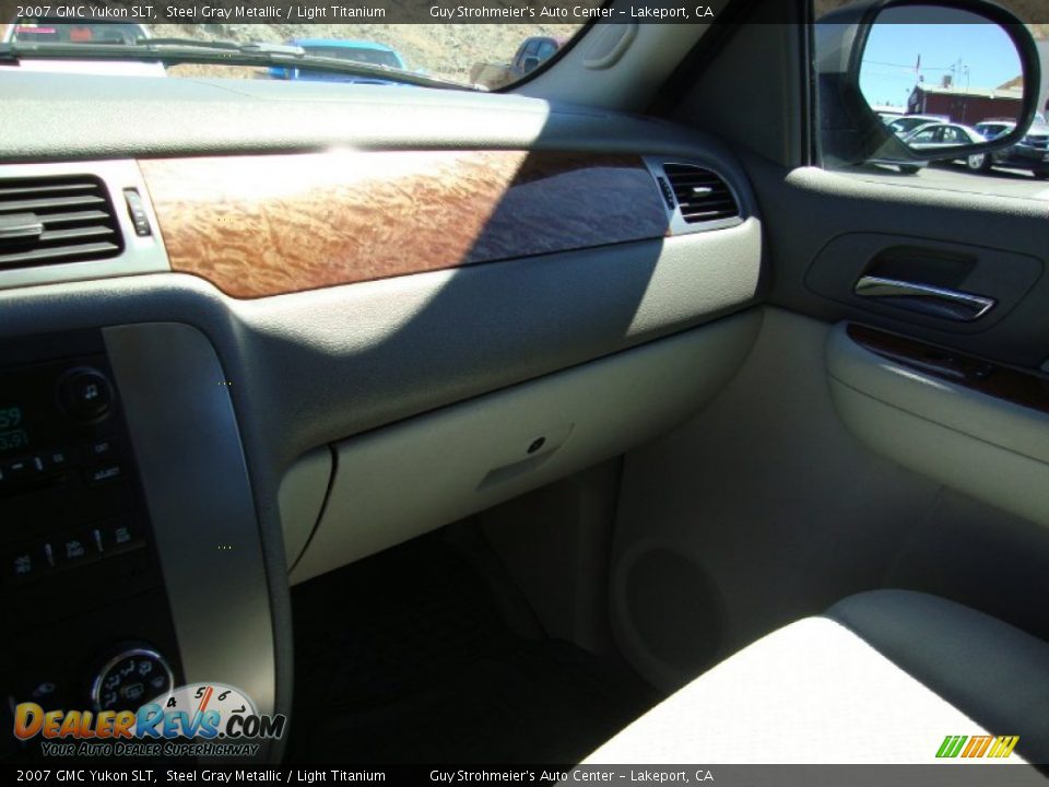 2007 GMC Yukon SLT Steel Gray Metallic / Light Titanium Photo #15