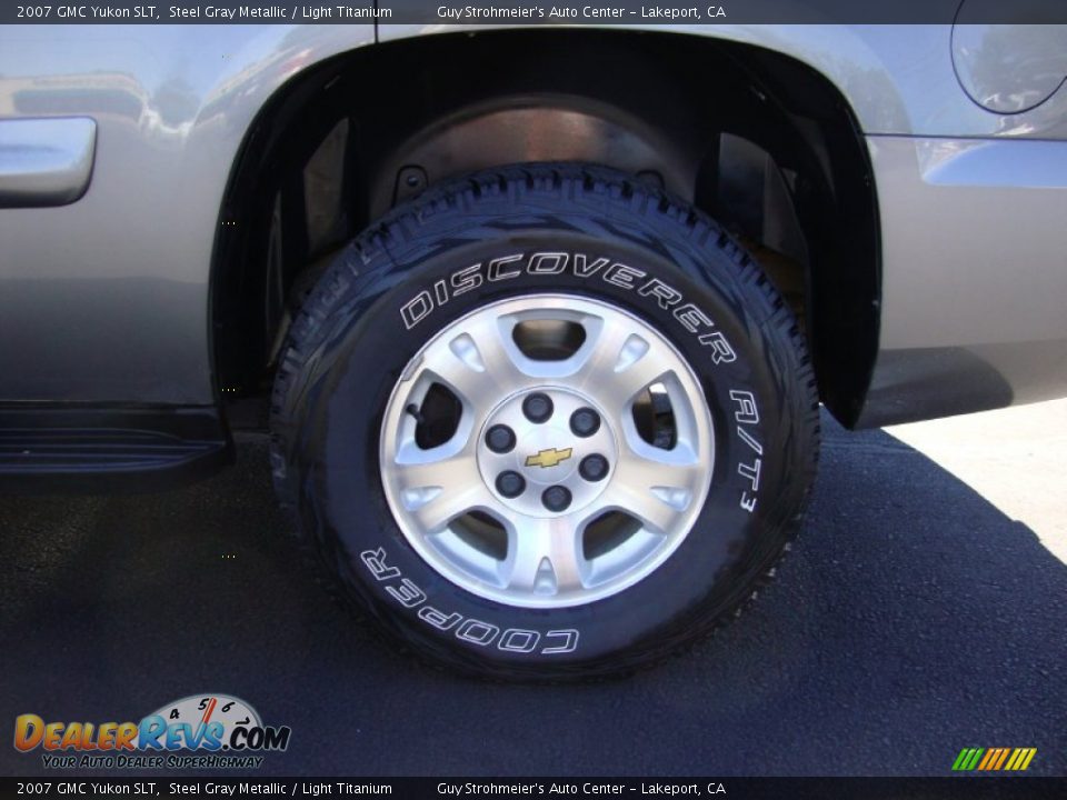 2007 GMC Yukon SLT Steel Gray Metallic / Light Titanium Photo #28