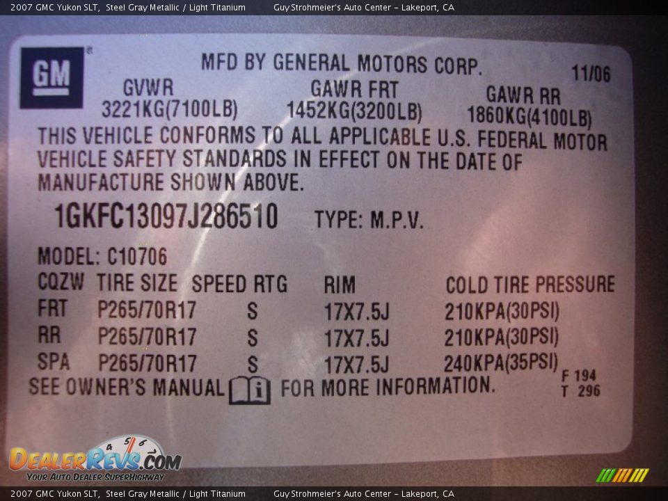 2007 GMC Yukon SLT Steel Gray Metallic / Light Titanium Photo #29
