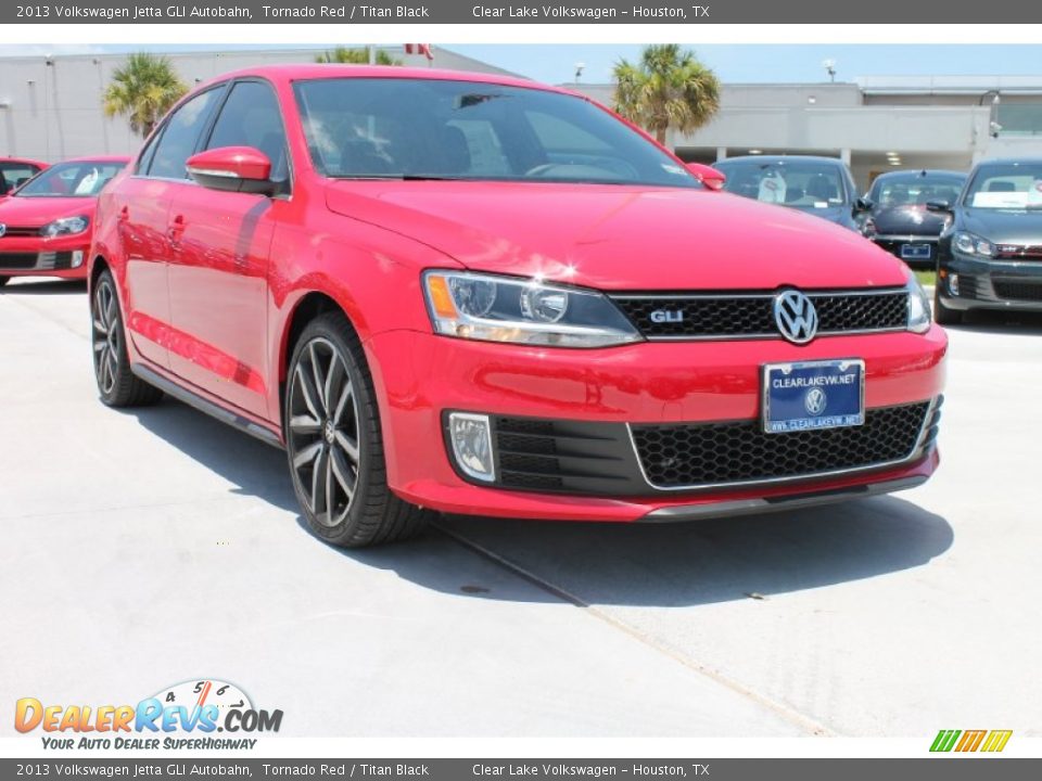 2013 Volkswagen Jetta GLI Autobahn Tornado Red / Titan Black Photo #1