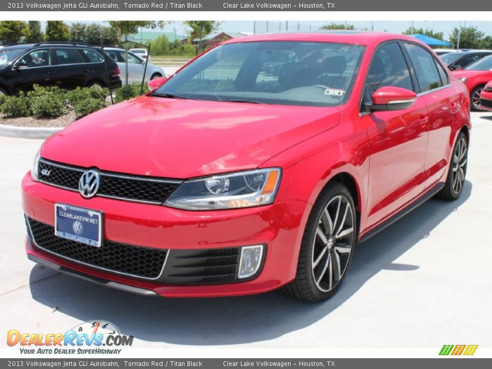 2013 Volkswagen Jetta GLI Autobahn Tornado Red / Titan Black Photo #3
