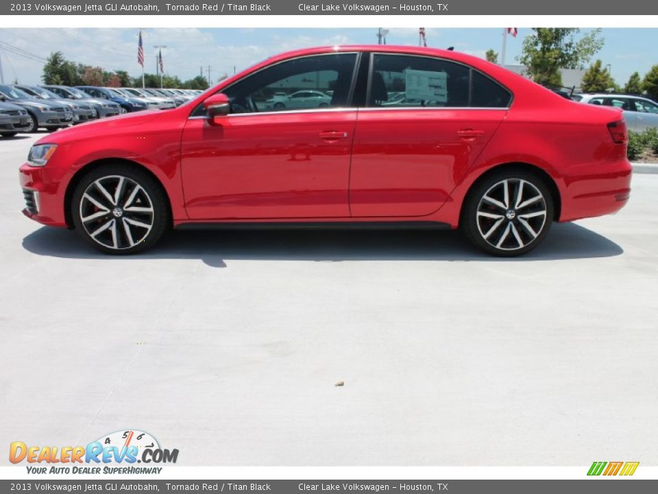 2013 Volkswagen Jetta GLI Autobahn Tornado Red / Titan Black Photo #5