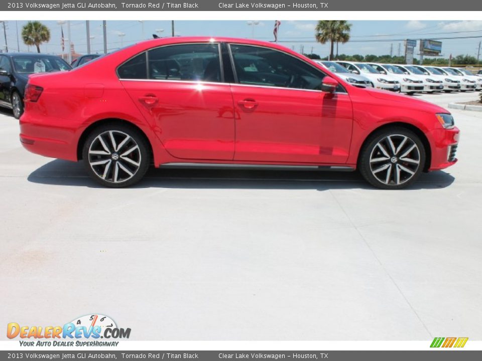 2013 Volkswagen Jetta GLI Autobahn Tornado Red / Titan Black Photo #10