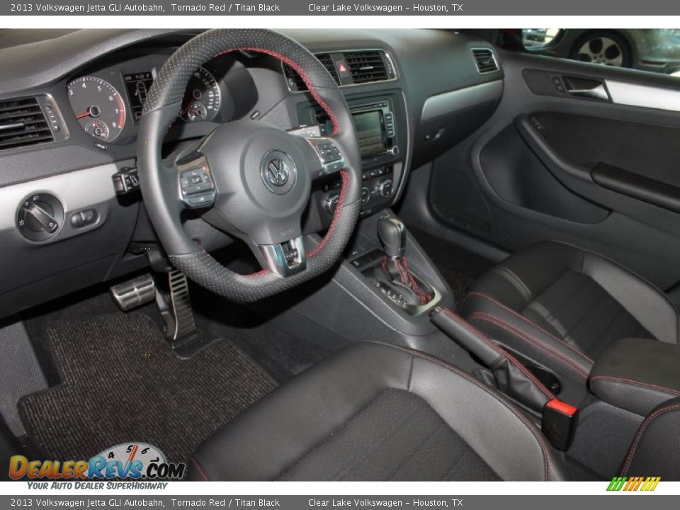 2013 Volkswagen Jetta GLI Autobahn Tornado Red / Titan Black Photo #12