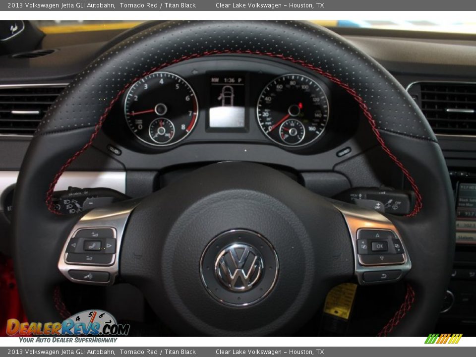 2013 Volkswagen Jetta GLI Autobahn Tornado Red / Titan Black Photo #25