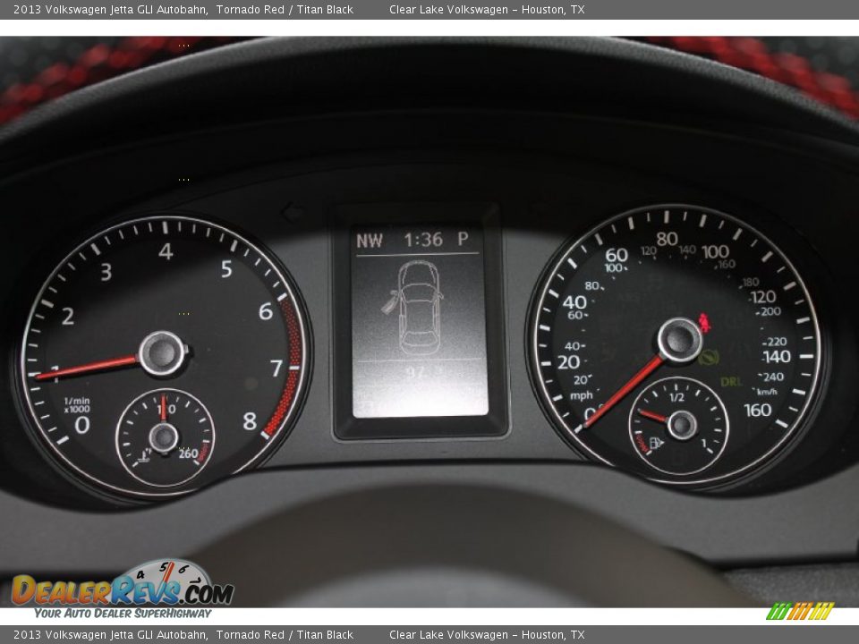 2013 Volkswagen Jetta GLI Autobahn Tornado Red / Titan Black Photo #26