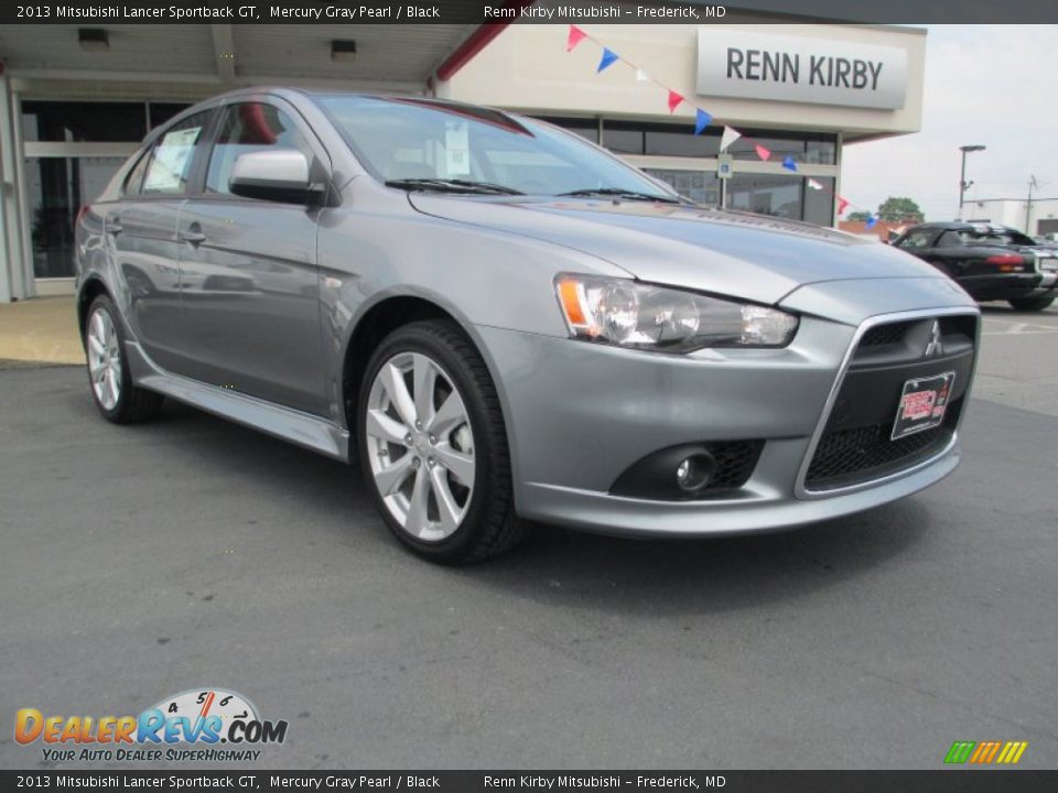 2013 Mitsubishi Lancer Sportback GT Mercury Gray Pearl / Black Photo #1