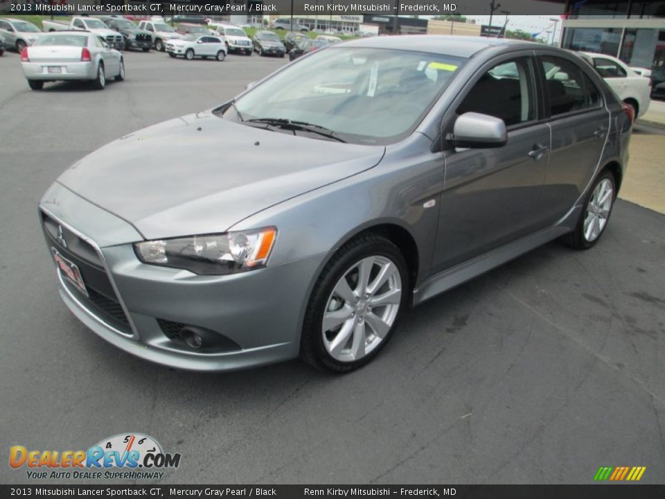 Front 3/4 View of 2013 Mitsubishi Lancer Sportback GT Photo #4