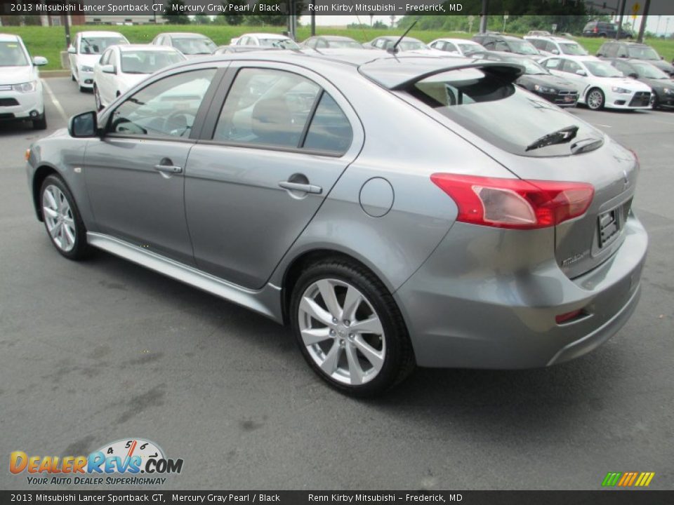 2013 Mitsubishi Lancer Sportback GT Mercury Gray Pearl / Black Photo #6