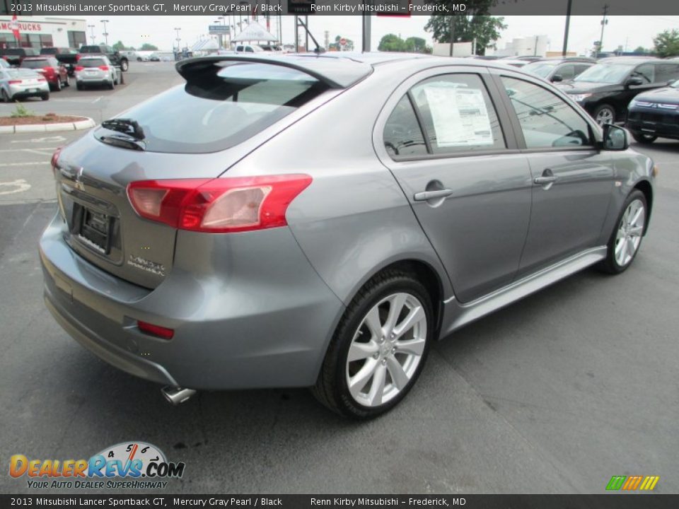 2013 Mitsubishi Lancer Sportback GT Mercury Gray Pearl / Black Photo #8