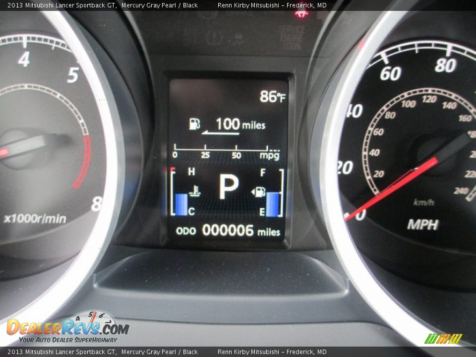 2013 Mitsubishi Lancer Sportback GT Mercury Gray Pearl / Black Photo #19