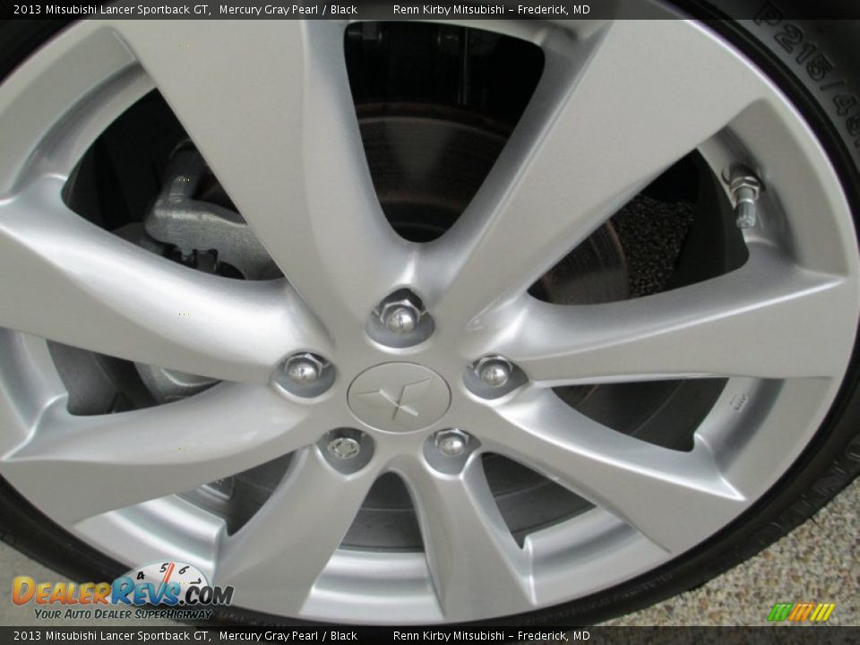 2013 Mitsubishi Lancer Sportback GT Mercury Gray Pearl / Black Photo #28