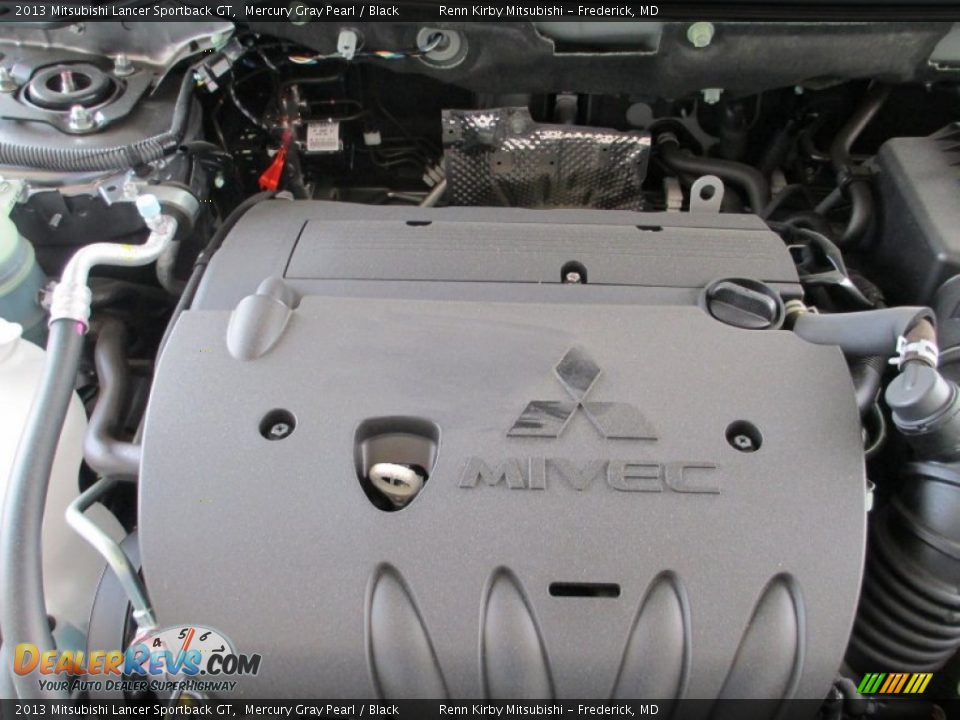 2013 Mitsubishi Lancer Sportback GT Mercury Gray Pearl / Black Photo #29