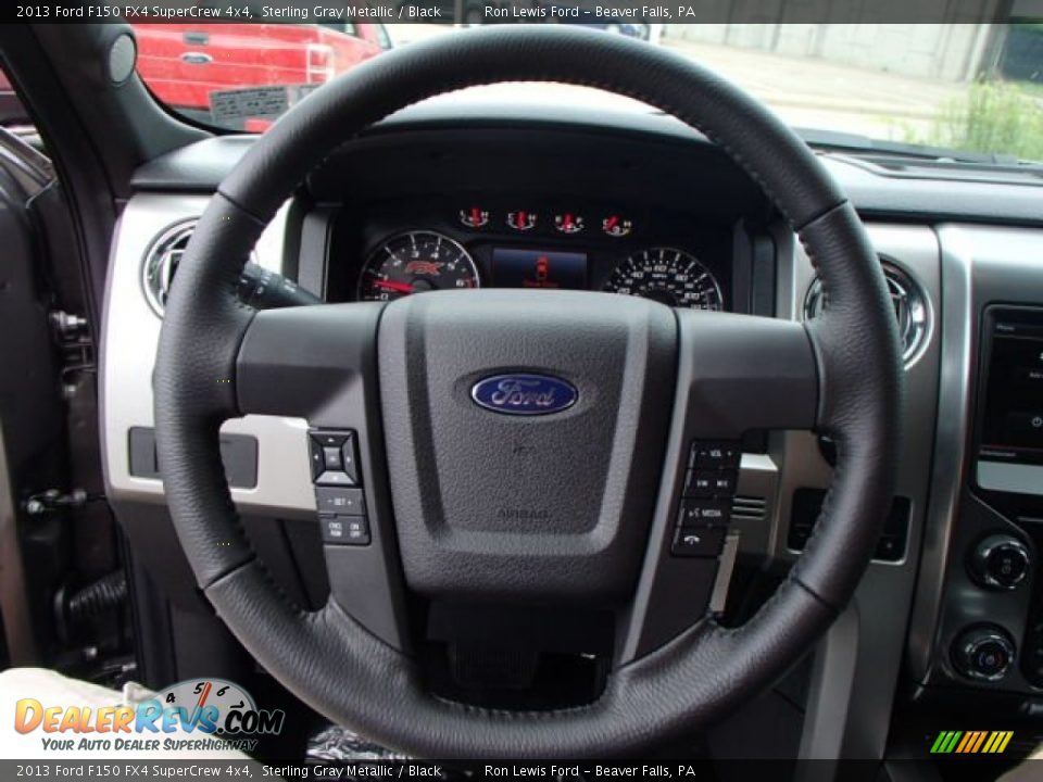 2013 Ford F150 FX4 SuperCrew 4x4 Sterling Gray Metallic / Black Photo #19