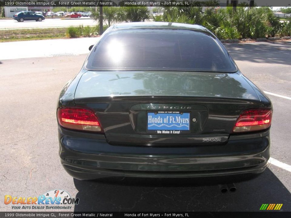 1999 Oldsmobile Intrigue GL Forest Green Metallic / Neutral Photo #8
