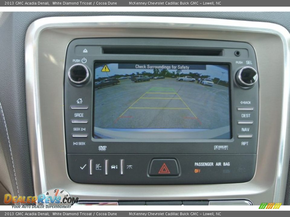 2013 GMC Acadia Denali White Diamond Tricoat / Cocoa Dune Photo #14