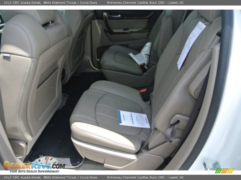 2013 GMC Acadia Denali White Diamond Tricoat / Cocoa Dune Photo #17