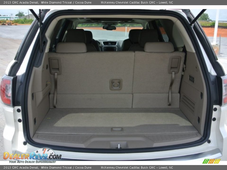 2013 GMC Acadia Denali White Diamond Tricoat / Cocoa Dune Photo #19