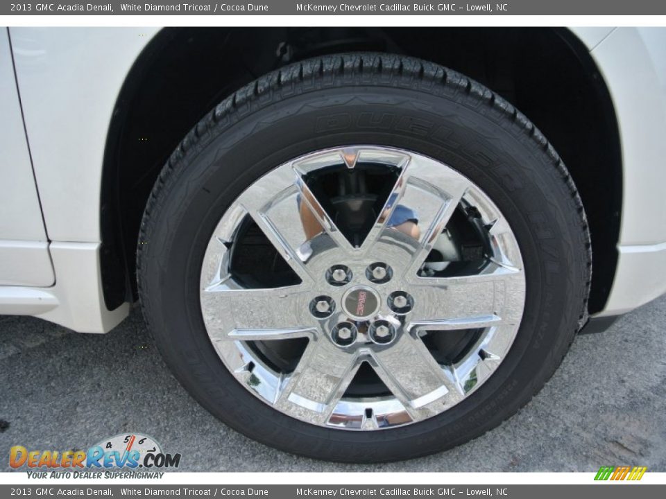 2013 GMC Acadia Denali White Diamond Tricoat / Cocoa Dune Photo #22