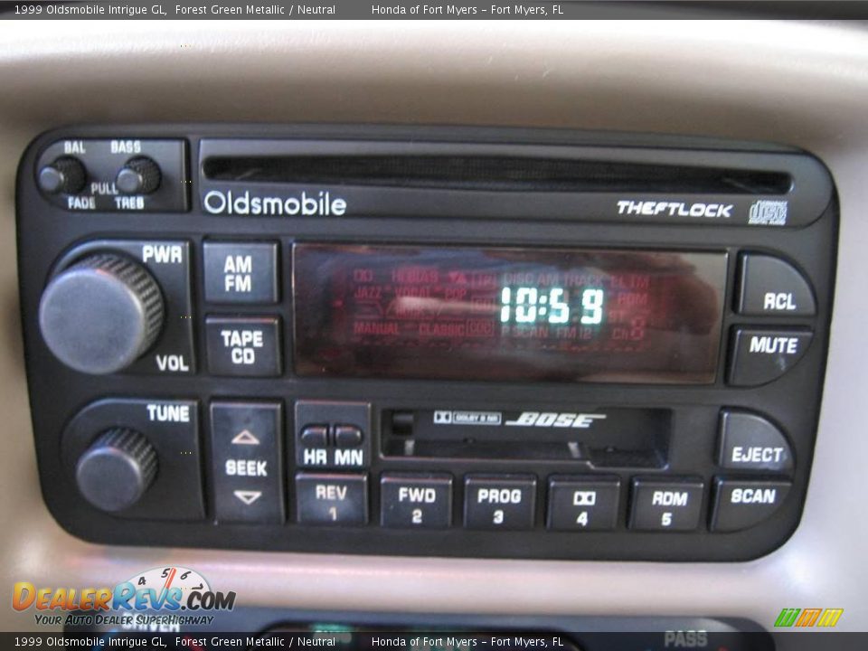 1999 Oldsmobile Intrigue GL Forest Green Metallic / Neutral Photo #14