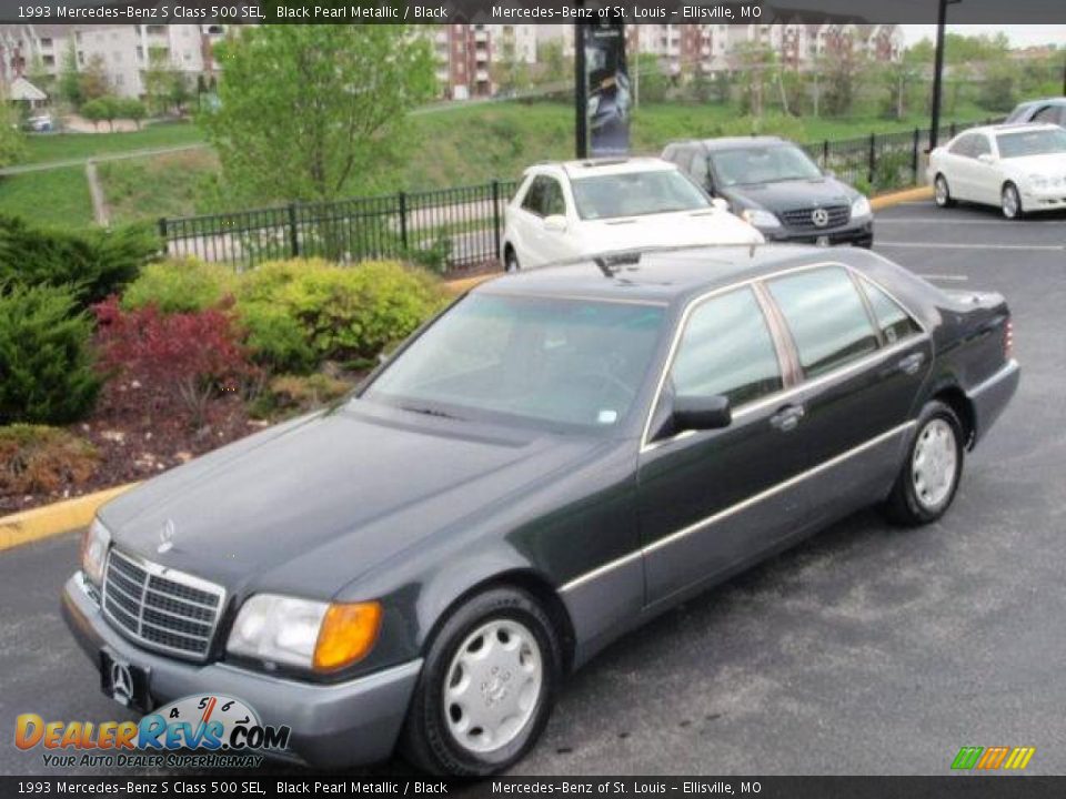 1993 Mercedes-Benz S Class 500 SEL Black Pearl Metallic / Black Photo #2