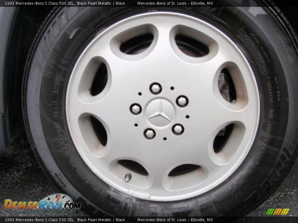 1993 Mercedes-Benz S Class 500 SEL Black Pearl Metallic / Black Photo #3
