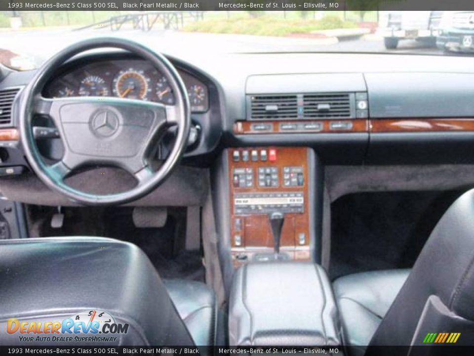1993 Mercedes-Benz S Class 500 SEL Black Pearl Metallic / Black Photo #5