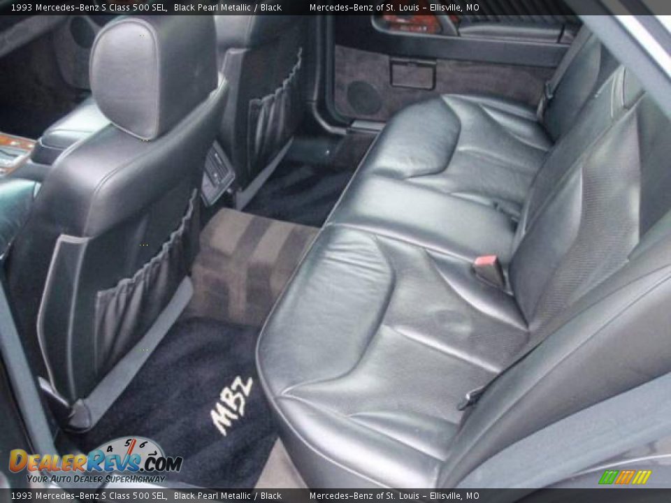 1993 Mercedes-Benz S Class 500 SEL Black Pearl Metallic / Black Photo #8