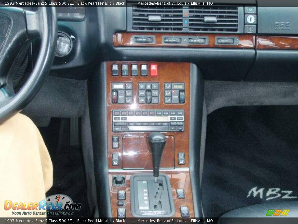 1993 Mercedes-Benz S Class 500 SEL Black Pearl Metallic / Black Photo #10