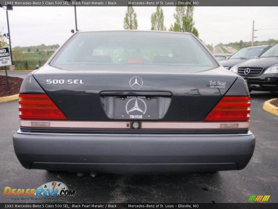 1993 Mercedes-Benz S Class 500 SEL Black Pearl Metallic / Black Photo #12
