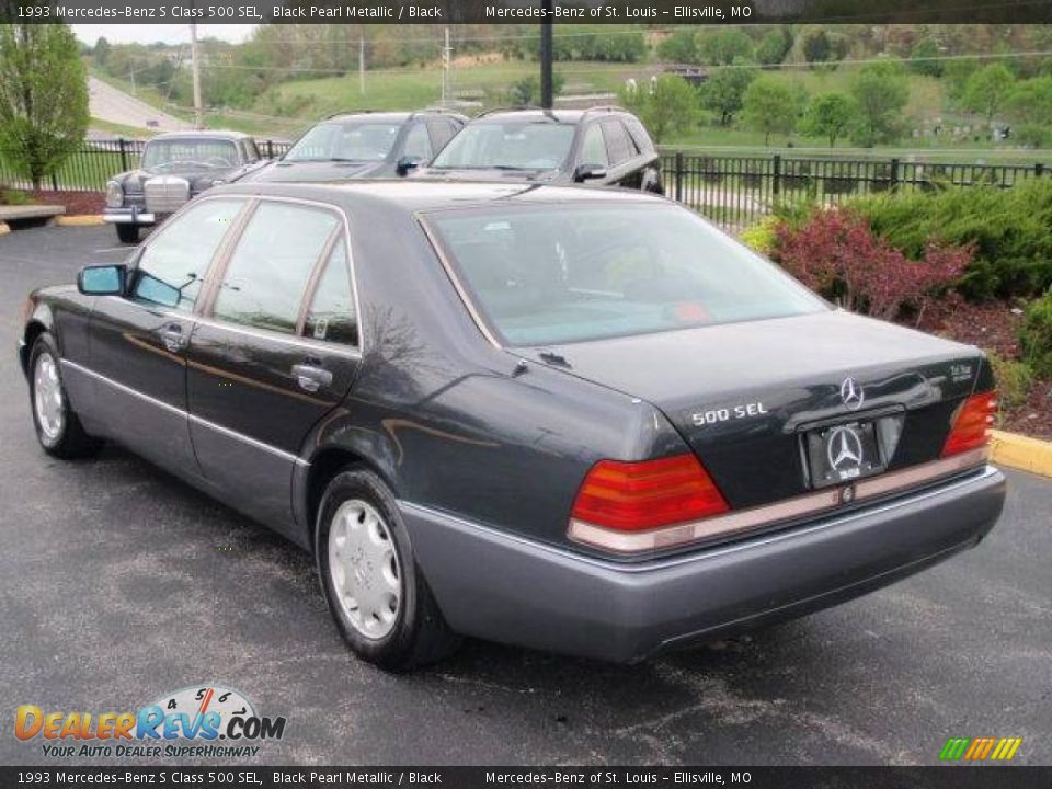 1993 Mercedes-Benz S Class 500 SEL Black Pearl Metallic / Black Photo #14