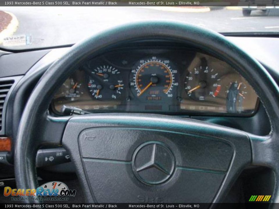 1993 Mercedes-Benz S Class 500 SEL Black Pearl Metallic / Black Photo #15