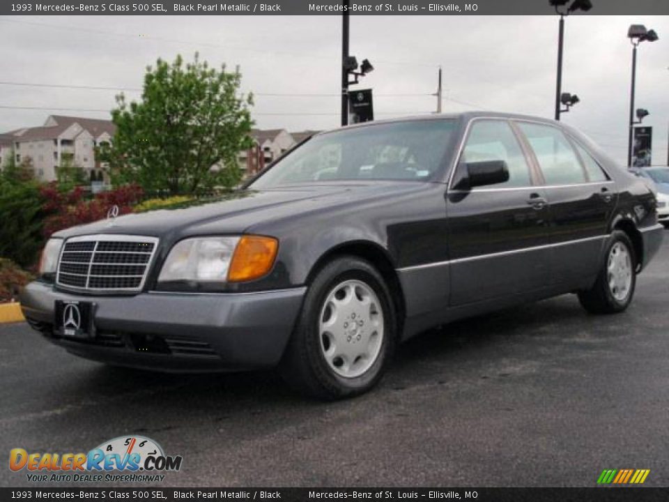 1993 Mercedes-Benz S Class 500 SEL Black Pearl Metallic / Black Photo #16