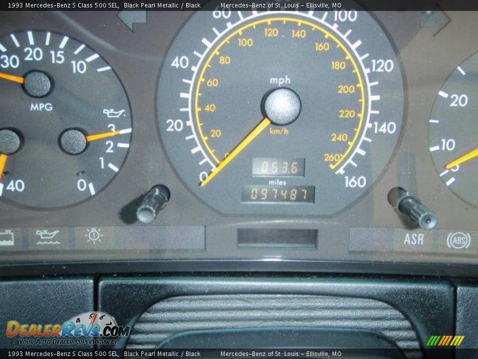 1993 Mercedes-Benz S Class 500 SEL Black Pearl Metallic / Black Photo #17