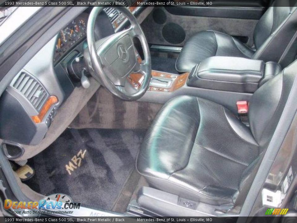 1993 Mercedes-Benz S Class 500 SEL Black Pearl Metallic / Black Photo #18